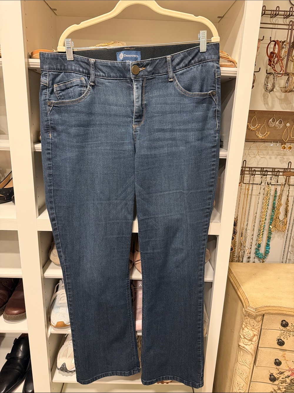 Democracy Dark Wash Straight Leg Jeans